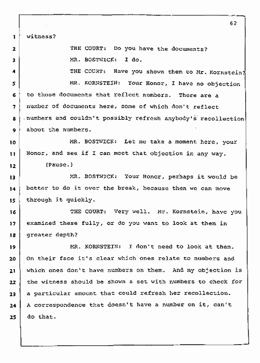 Los Angeles, California Civil Trial<br>Jeffrey MacDonald vs. Joe McGinniss<br><br>July 23, 1987:<br>Plaintiff's Witness: Barbara Gallagher, p. 62