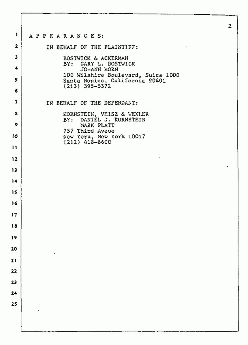 Los Angeles, California Civil Trial<br>Jeffrey MacDonald vs. Joe McGinniss<br><br>July 23, 1987:<br>Plaintiff's Witness: Jeffrey MacDonald, p. 2