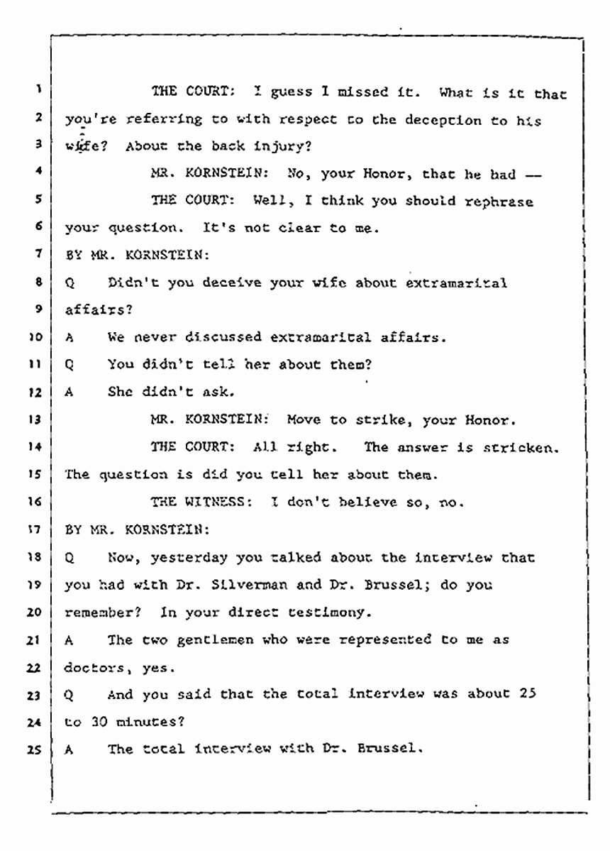 Los Angeles, California Civil Trial<br>Jeffrey MacDonald vs. Joe McGinniss<br><br>July 27, 1987:<br>Plaintiff's Witness: Jeffrey MacDonald, p. 57