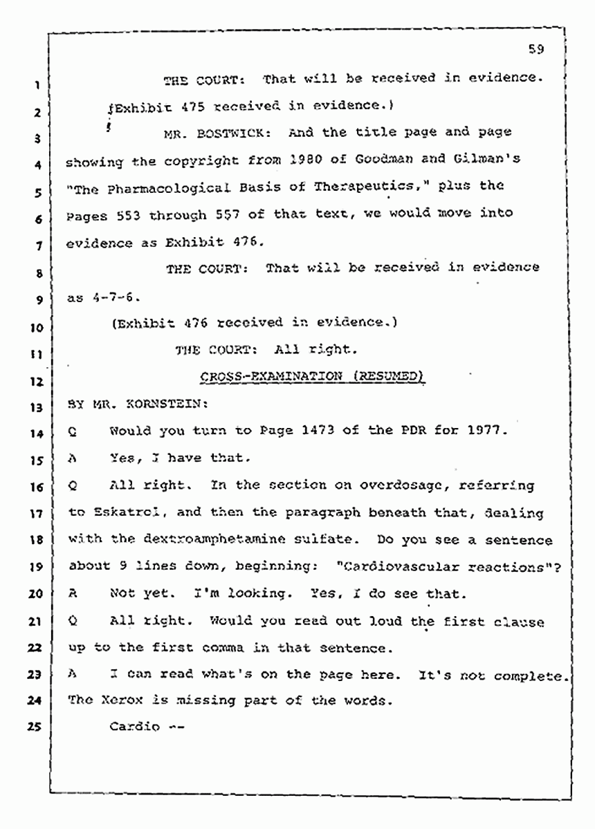 Los Angeles, California Civil Trial<br>Jeffrey MacDonald vs. Joe McGinniss<br><br>July 30, 1987:<br>Plaintiff's Witness: Jeffrey MacDonald, p. 59
