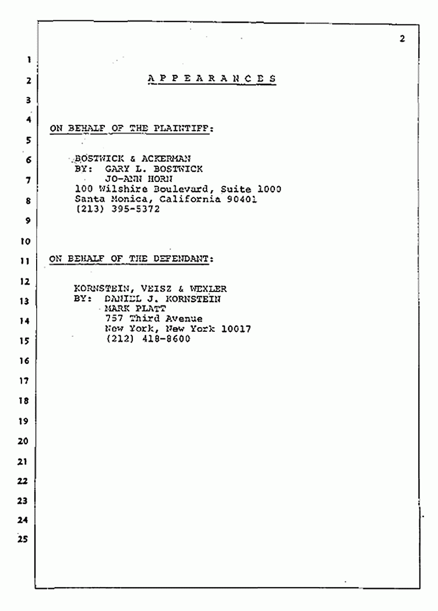 Los Angeles, California Civil Trial<br>Jeffrey MacDonald vs. Joe McGinniss<br><br>August 4, 1987:<br>Plaintiff's Witness: Jeffrey MacDonald, p. 2