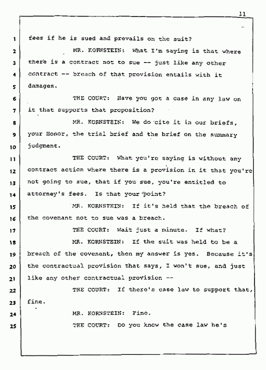 Los Angeles, California Civil Trial<br>Jeffrey MacDonald vs. Joe McGinniss<br><br>August 5, 1987:<br>Defendant's Witness: Joe McGinniss, p. 11