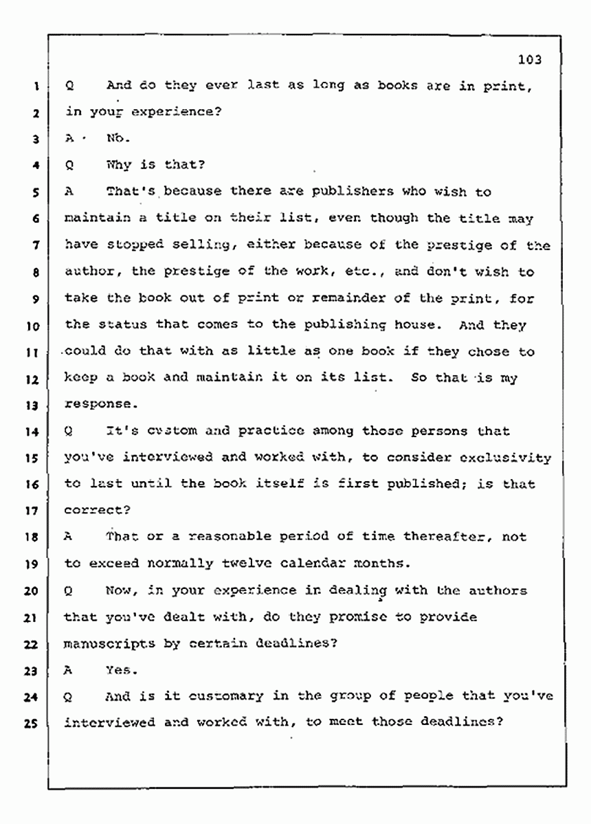 Los Angeles, California Civil Trial<br>Jeffrey MacDonald vs. Joe McGinniss<br><br>August 11, 1987:<br>Rebuttal Witness: Jeffrey Elliot, p. 103