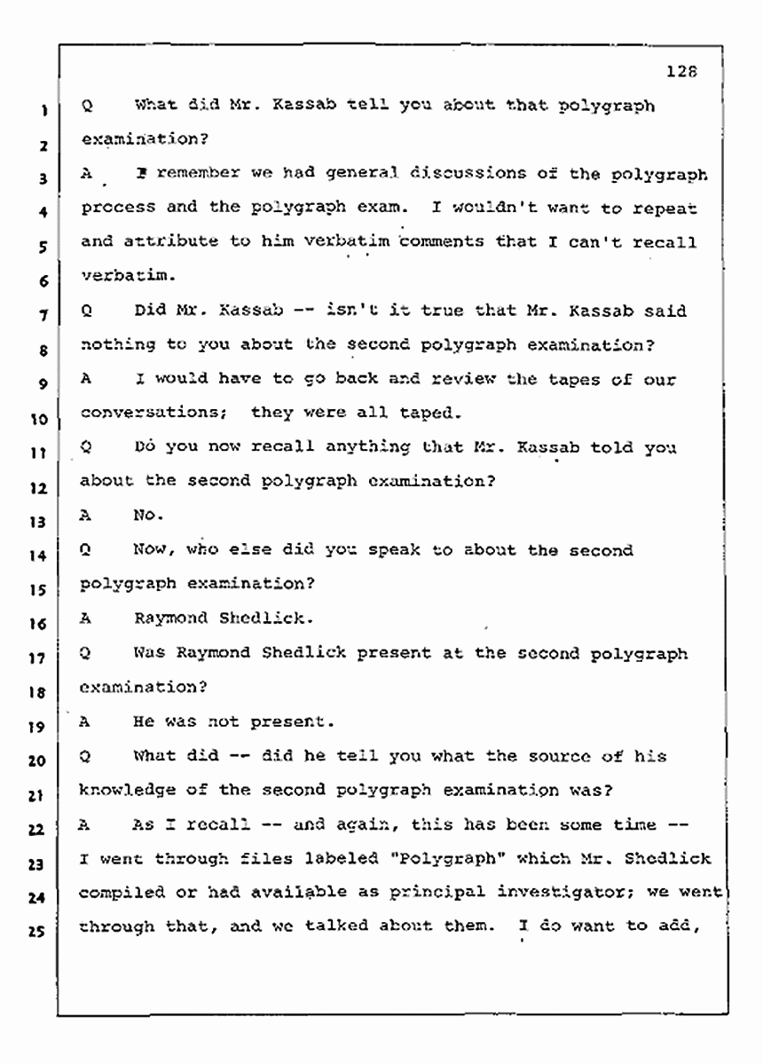 Los Angeles, California Civil Trial<br>Jeffrey MacDonald vs. Joe McGinniss<br><br>August 11, 1987:<br>Rebuttal Witness: Jeffrey Elliot, p. 128