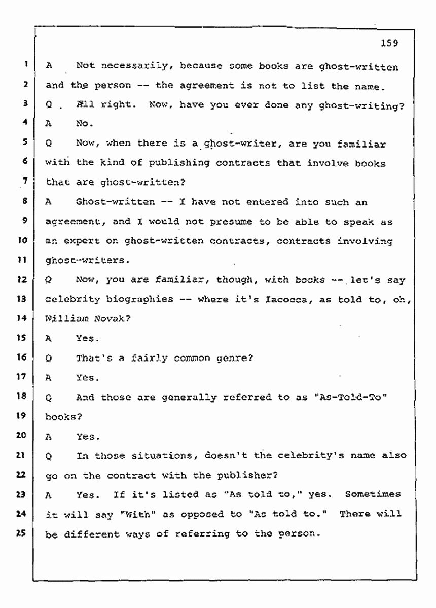 Los Angeles, California Civil Trial<br>Jeffrey MacDonald vs. Joe McGinniss<br><br>August 11, 1987:<br>Rebuttal Witness: Jeffrey Elliot, p. 159