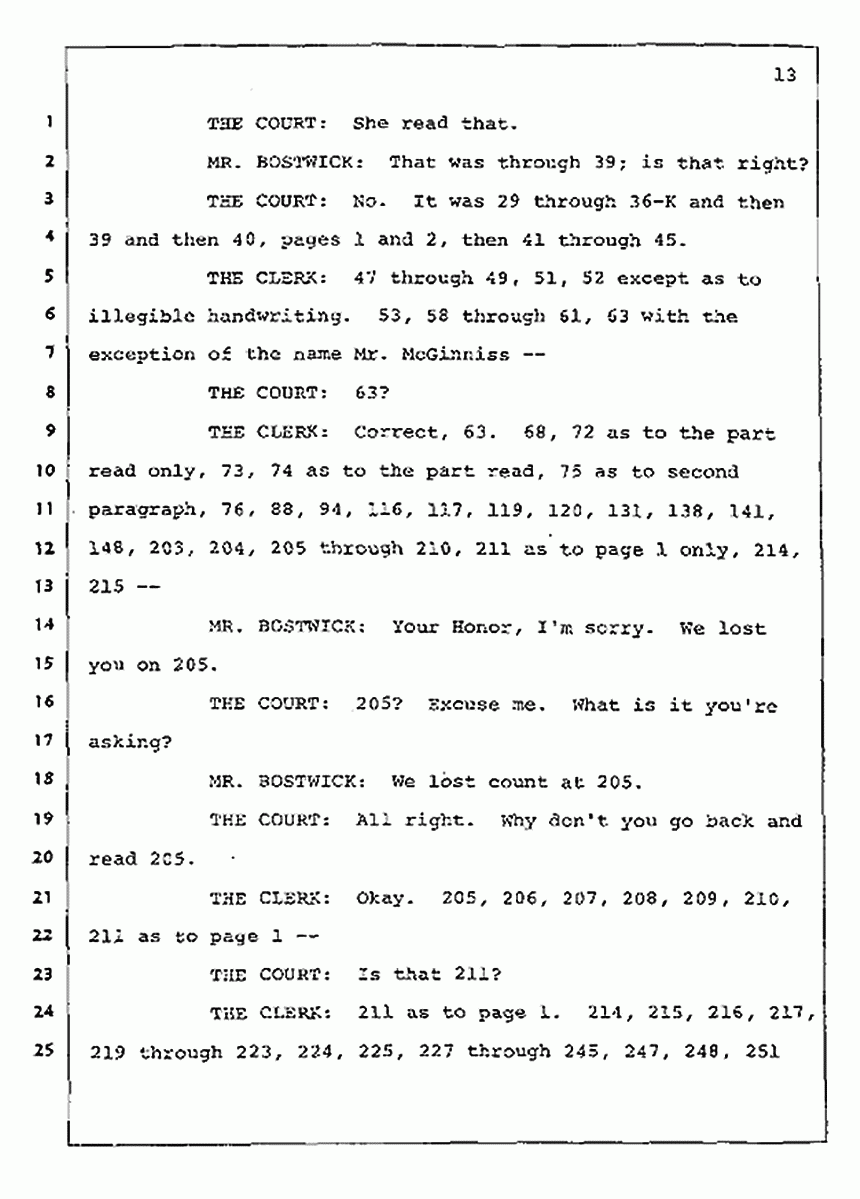 Los Angeles, California Civil Trial<br>Jeffrey MacDonald vs. Joe McGinniss<br><br>August 12, 1987:<br>Closing Arguments for Plaintiff Jeffrey MacDonald, p. 13