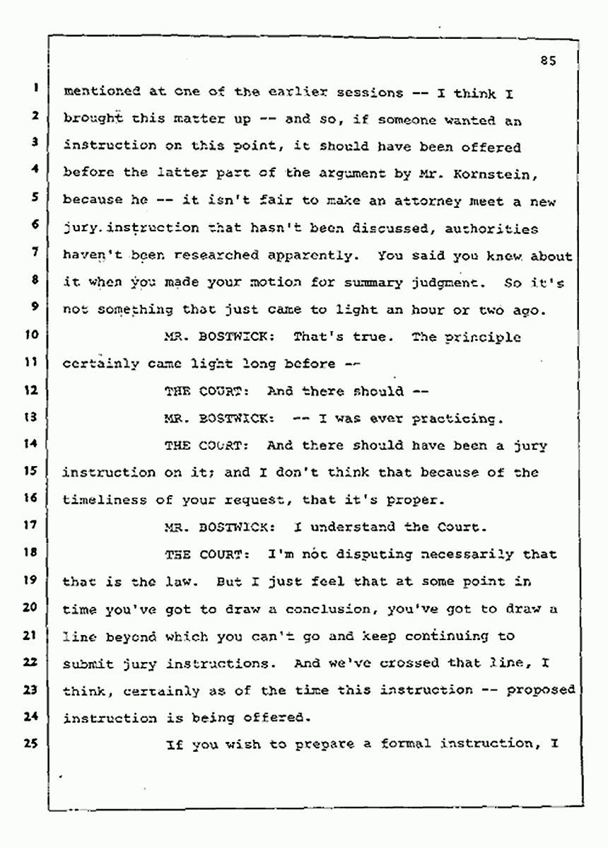 Los Angeles, California Civil Trial<br>Jeffrey MacDonald vs. Joe McGinniss<br><br>August 13, 1987:<br>Final Arguments for Plaintiff Jeffrey MacDonald, p. 85